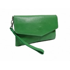 Dabīgas ādas zaļš klačs Nr.40/18